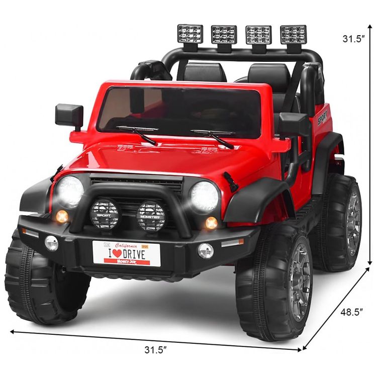 Carro-Eletrico-Infantil-Off-Road-a-Bateria-12V-com-Luz-LED-foto-4