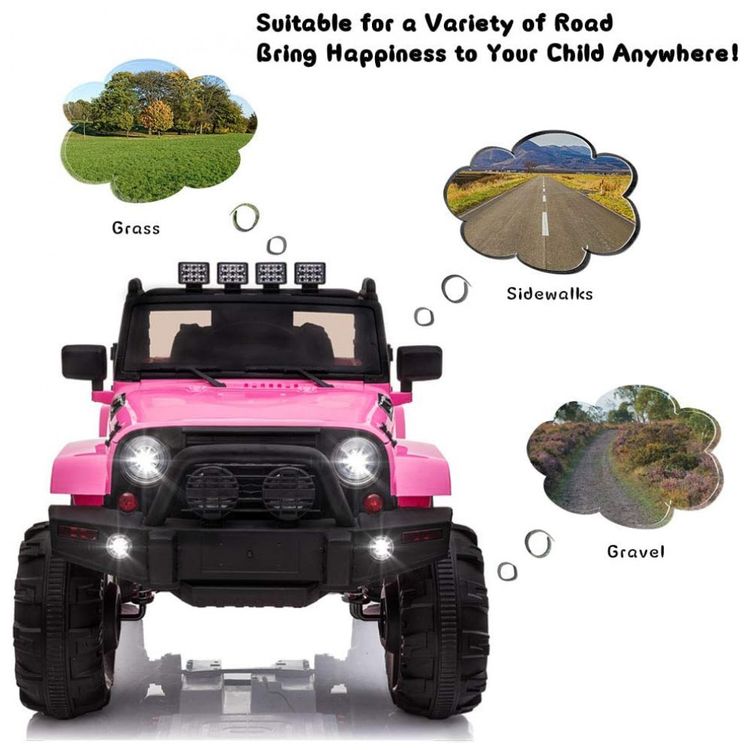 Carro-Eletrico-Infantil-a-Bateria-12V-com-MP3-Suspensao-de-foto-4