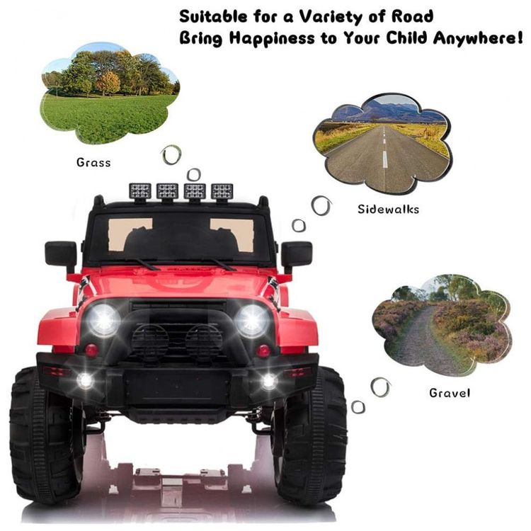 Carro-Eletrico-Infantil-a-Bateria-12V-com-MP3-Suspensao-de-foto-4