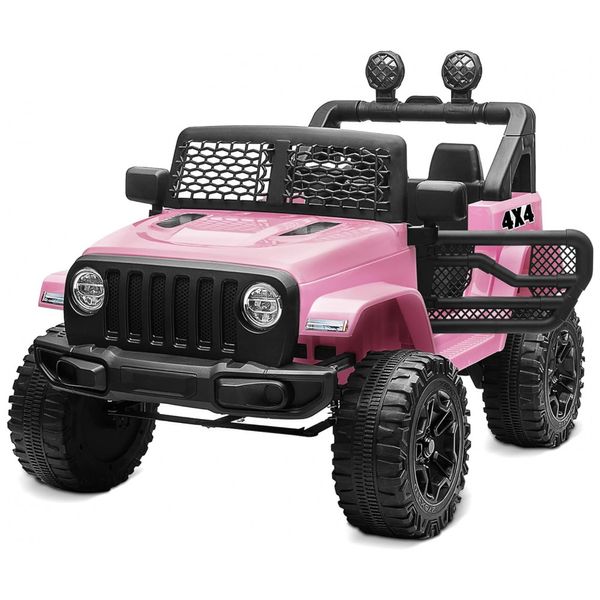 Carro-Eletrico-Infantil-a-Bateria-12V-com-2-Assentos-Luzes-foto-0