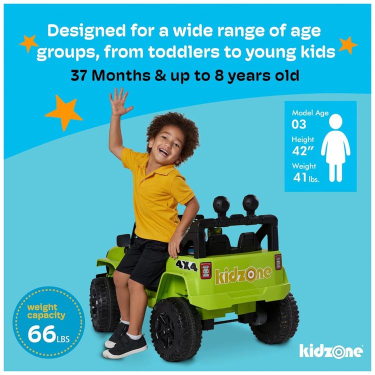 Carro-Eletrico-Infantil-a-Bateria-12V-com-2-Assentos-Luzes-foto-4