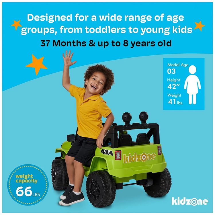 Carro-Eletrico-Infantil-a-Bateria-12V-com-2-Assentos-Luzes-foto-4