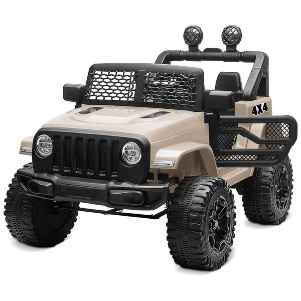 Carro-Eletrico-Infantil-a-Bateria-12V-com-2-Assentos-Luzes-foto-0
