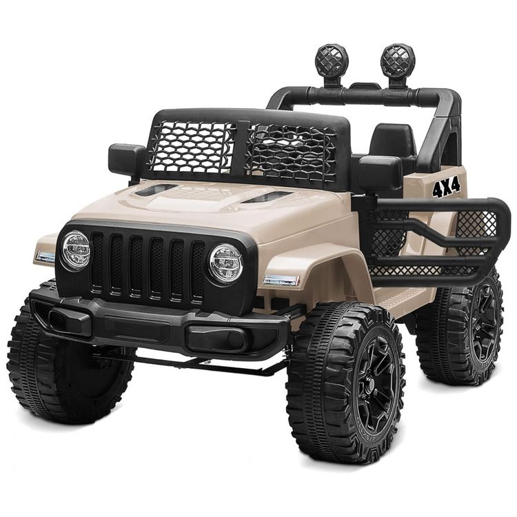 Carro-Eletrico-Infantil-a-Bateria-12V-com-2-Assentos-Luzes-foto-0