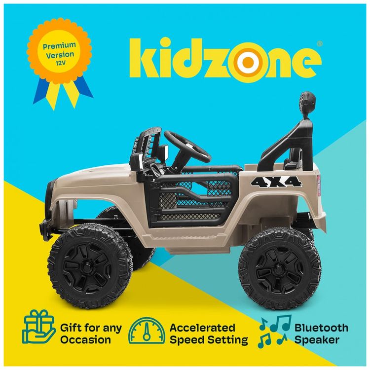 Carro-Eletrico-Infantil-a-Bateria-12V-com-2-Assentos-Luzes-foto-1