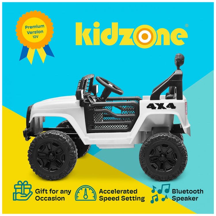 Carro-Eletrico-Infantil-a-Bateria-12V-com-2-Assentos-Luzes-foto-1