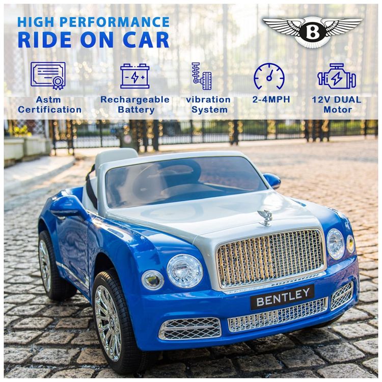 Carro-Eletrico-Infantil-Bentley-a-Bateria-12V-com-Motor-foto-3