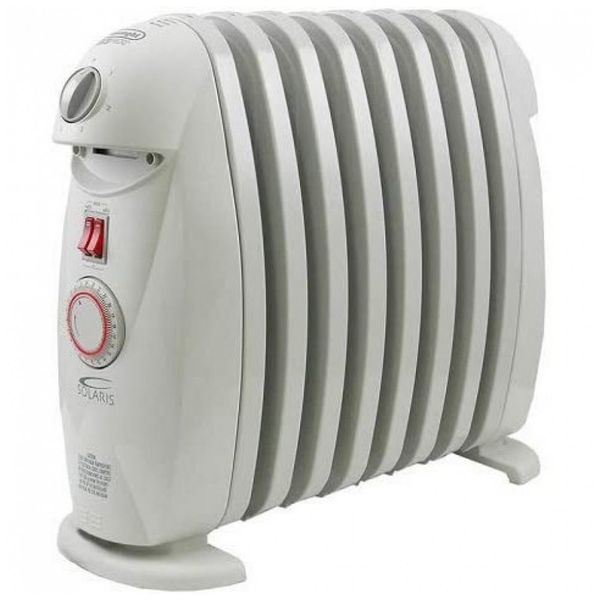 Aquecedor Elétrico a Óleo Portátil com Temporizador, 110V 1200W, DeLonghi TRN0812T, Branco