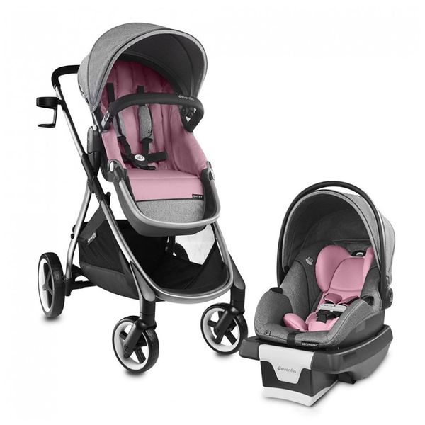 Carrinho-de-Bebe-com-Cadeira-para-Carro-Inteligente-Evenflo-foto-0