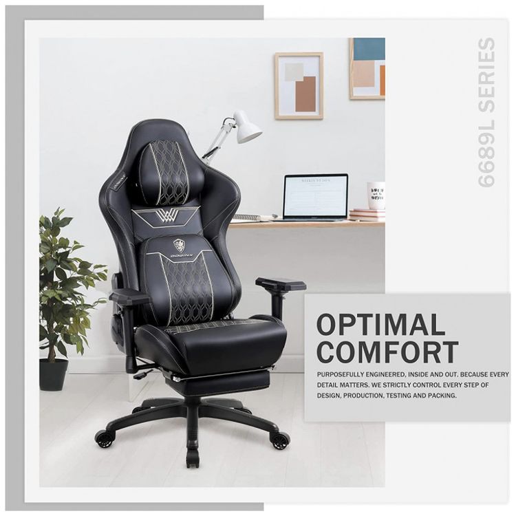 Cadeira-Gamer-Reclinavel-e-Giratoria-com-Apoio-para-Lombar-foto-5