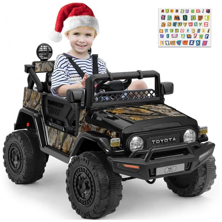 Carro-Eletrico-Infantil-Toyota-FJ40-a-Bateria-12V-com-Luzes-foto-0