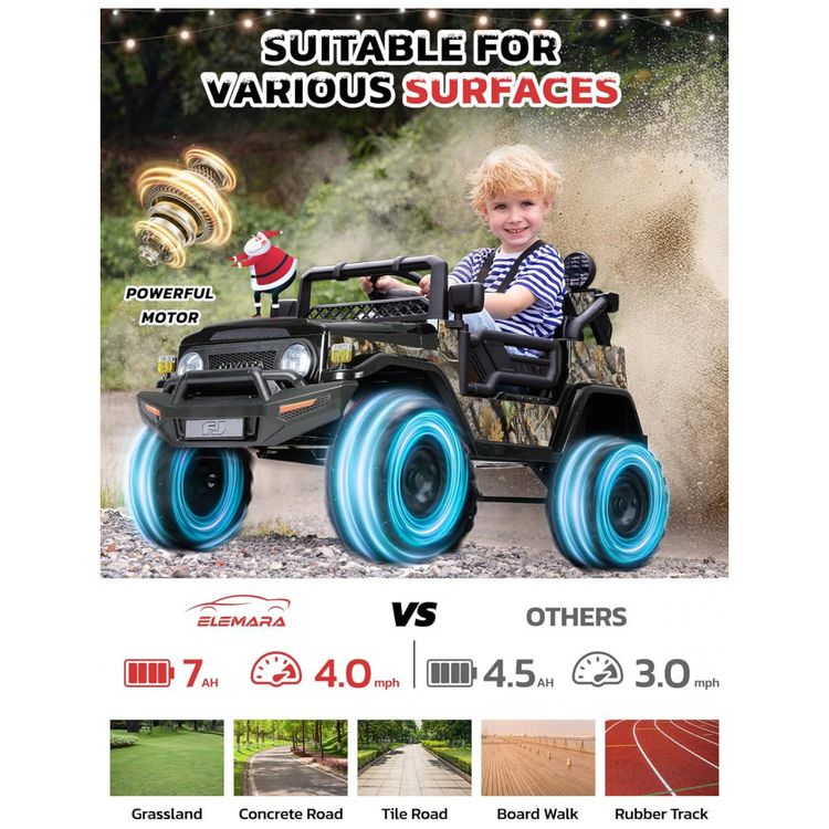 Carro-Eletrico-Infantil-Toyota-FJ40-a-Bateria-12V-com-Luzes-foto-1