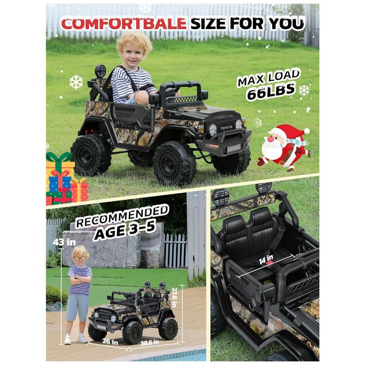 Carro-Eletrico-Infantil-Toyota-FJ40-a-Bateria-12V-com-Luzes-foto-4
