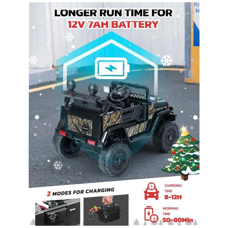 Carro-Eletrico-Infantil-Toyota-FJ40-a-Bateria-12V-com-Luzes-foto-5