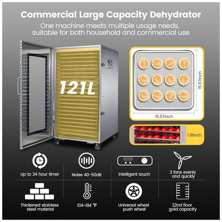Desidratador-de-Alimentos-Profissional-com-22-Bandejas-e-6-foto-1