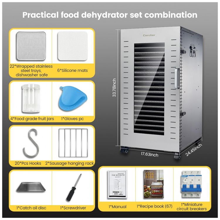 Desidratador-de-Alimentos-Profissional-com-22-Bandejas-e-6-foto-4