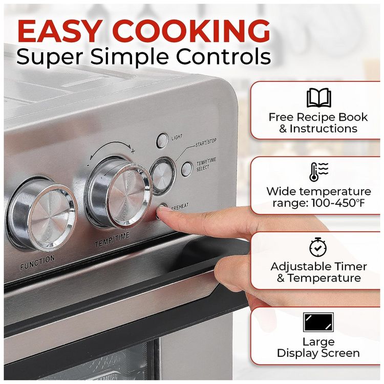Forno-Eletrico-de-Bancada-25-Litros-com-21-Funcoes-Incluindo-foto-2