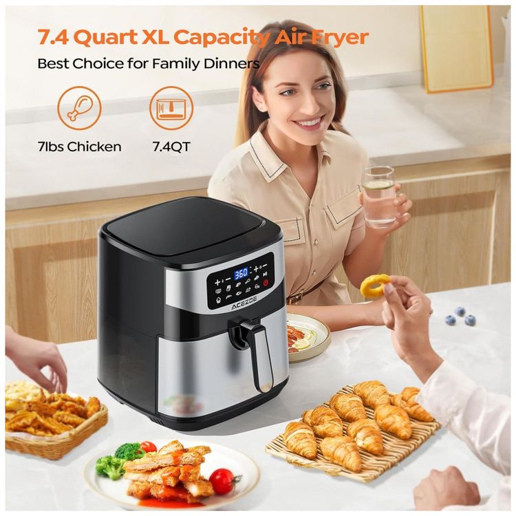 Air-Fryer-7-Litros-com-9-Funcoes-e-Controle-Digital-Aco-foto-1