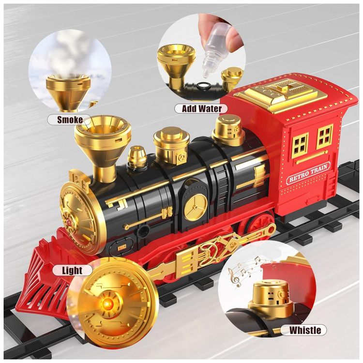 Conjunto-de-Trenzinho-de-Brinquedo-com-Vapor-Luz-e-Sons-foto-2
