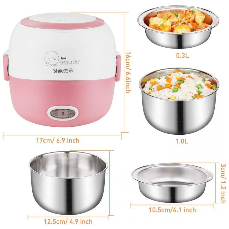 Mini-Panela-de-Arroz-Eletrica-12-Litros-em-Aco-Inoxidavel-foto-1