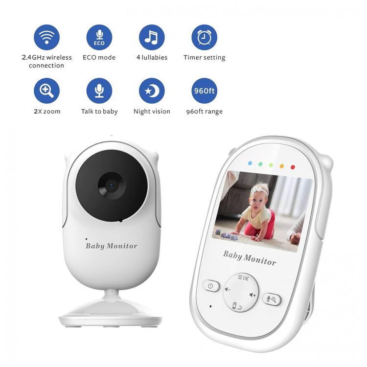 Baba-Eletronica-com-Camera-Audio-Visor-LCD-HD-2x-Zoom-foto-1