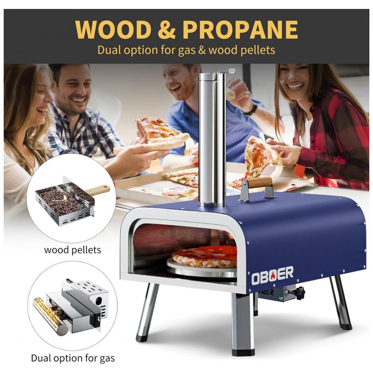Forno-de-Pizza-a-Gas-Portatil-Aco-Inoxidavel-com-Queimador-foto-3