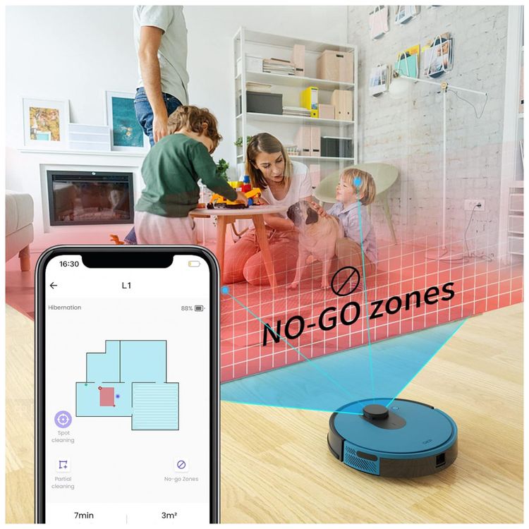 Aspirador-de-Po-Robo-com-Conexao-via-APP-WIFI-110V-OKP-foto-1