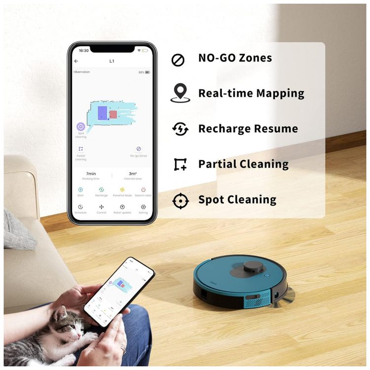 Aspirador-de-Po-Robo-com-Conexao-via-APP-WIFI-110V-OKP-foto-2