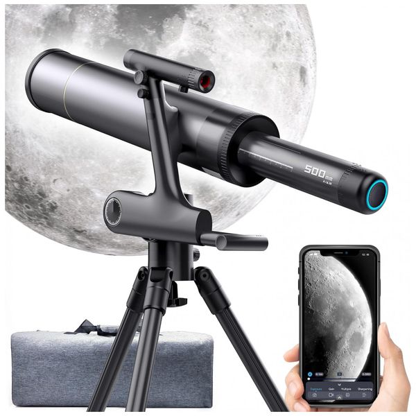 Telescopio-Astronomico-1600x-com-Controle-por-APP-Wi-Fi-e-foto-0