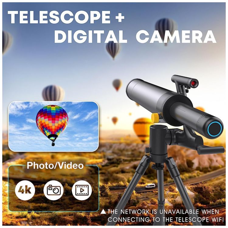 Telescopio-Astronomico-1600x-com-Controle-por-APP-Wi-Fi-e-foto-2