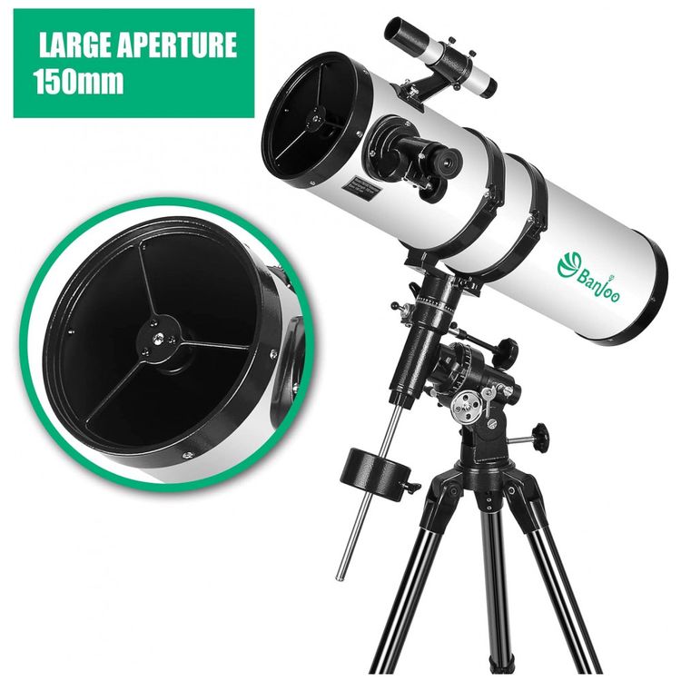 Telescopio-Astronomico-75x-com-Tecnologia-Alema-Equatorial-e-foto-1