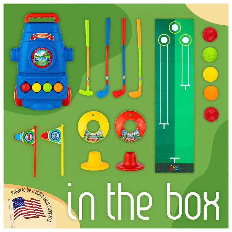 Conjunto-de-Tacos-de-Golfe-Infantil-com-6-Bolas-para-foto-1