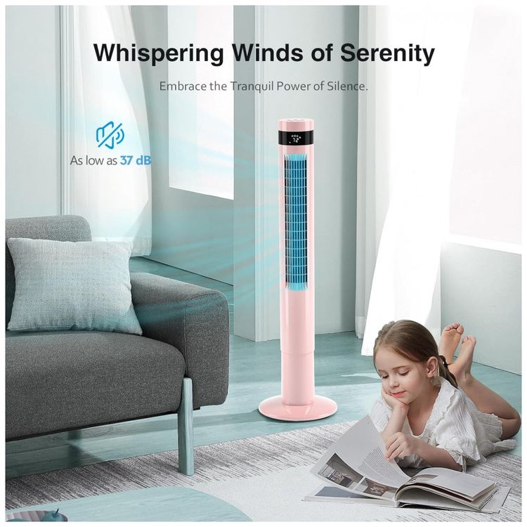 Ventilador-de-Torre-Oscilante-com-Controle-Remoto-e-Visor-foto-3
