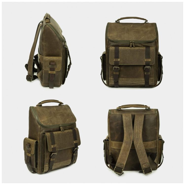 Mochila-Masculina-de-Couro-para-Laptop-VELEZ-Verde-foto-1