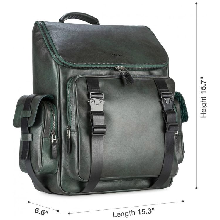 Mochila-Masculina-de-Couro-Vintage-para-Laptop-VELEZ-Verde-foto-2