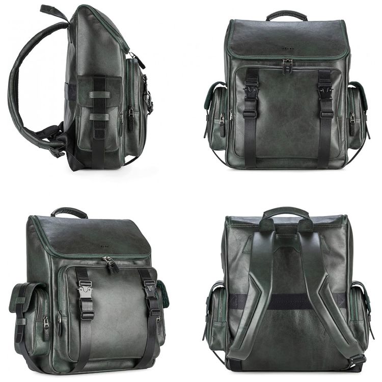 Mochila-Masculina-de-Couro-Vintage-para-Laptop-VELEZ-Verde-foto-3
