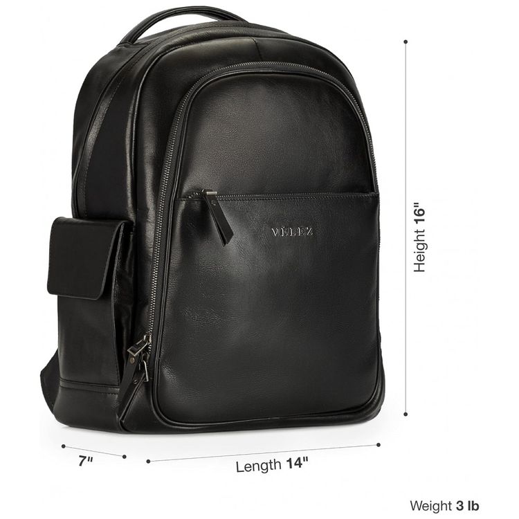Mochila-Masculina-de-Couro-para-Laptop-VELEZ-Preto-Fosco-foto-2