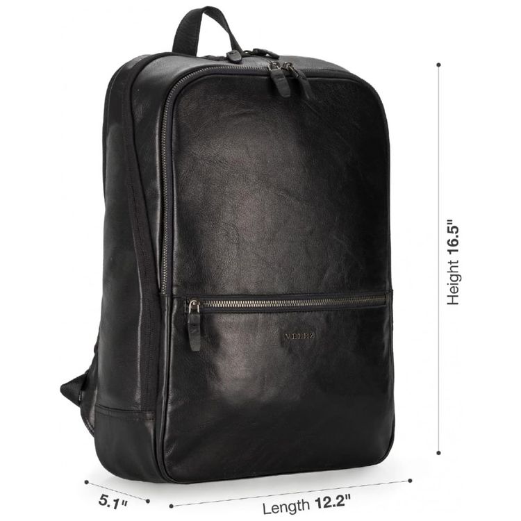 Mochila-Unissex-de-Couro-para-Laptop-VELEZ-Preta-foto-2