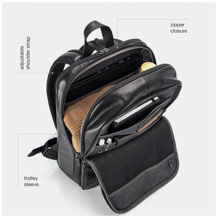 Mochila-Unissex-de-Couro-para-Laptop-VELEZ-Preta-foto-4