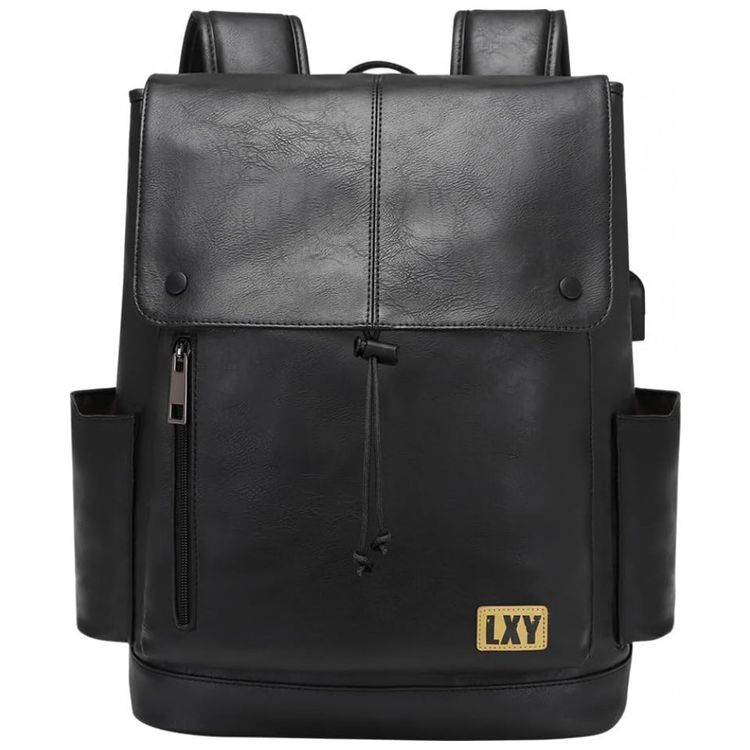 Mochila-Unissex-de-Couro-Sintetico-para-Laptop-e-Porta-foto-0