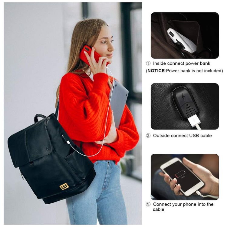 Mochila-Unissex-de-Couro-Sintetico-para-Laptop-e-Porta-foto-1
