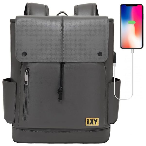 Mochila-Unissex-de-Couro-Sintetico-para-Laptop-e-Porta-foto-0