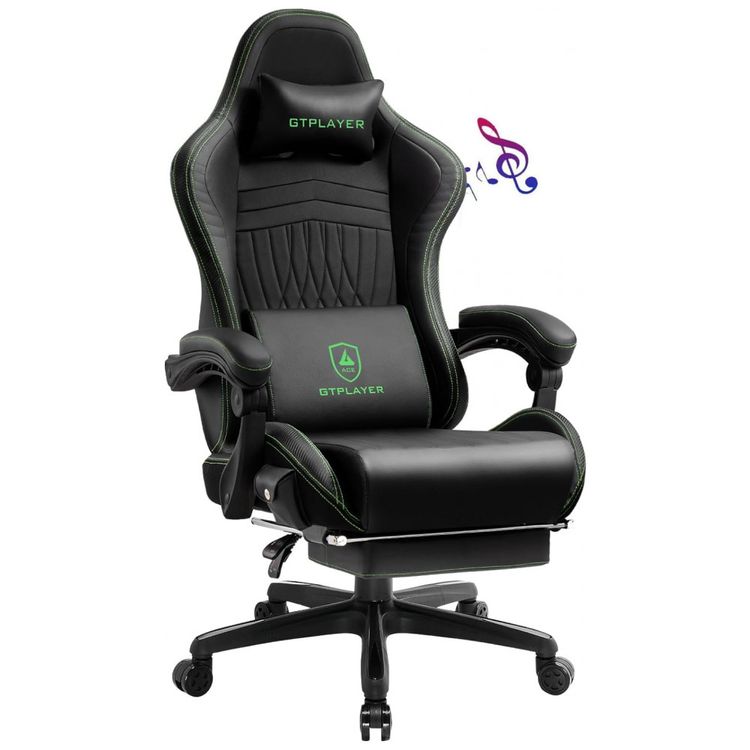 Cadeira-Gamer-Reclinavel-e-Giratoria-com-Alto-Falantes-foto-0