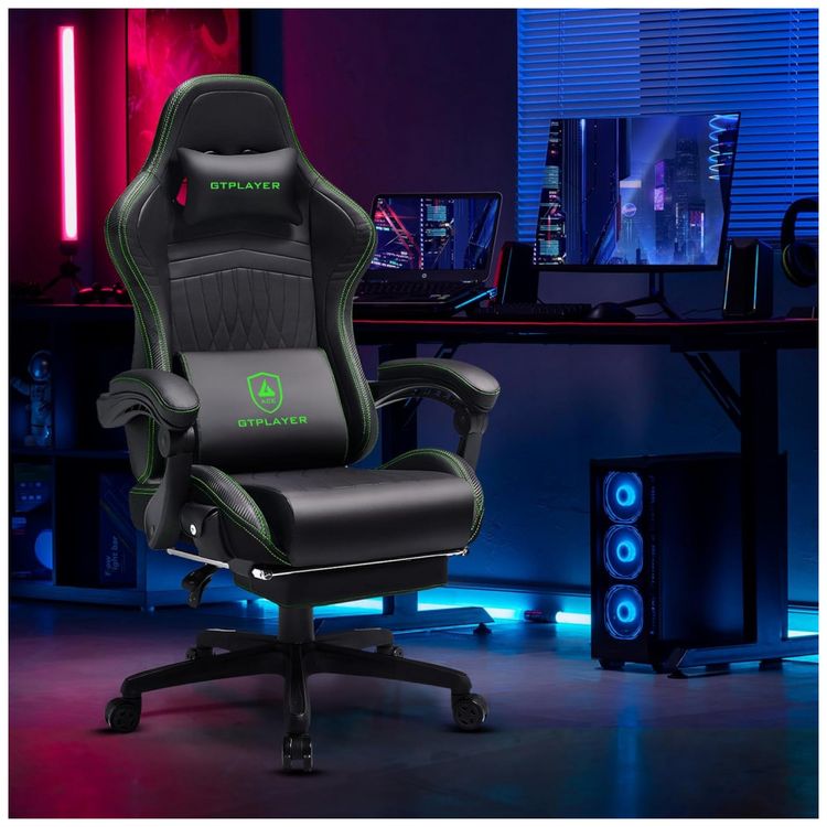 Cadeira-Gamer-Reclinavel-e-Giratoria-com-Alto-Falantes-foto-1