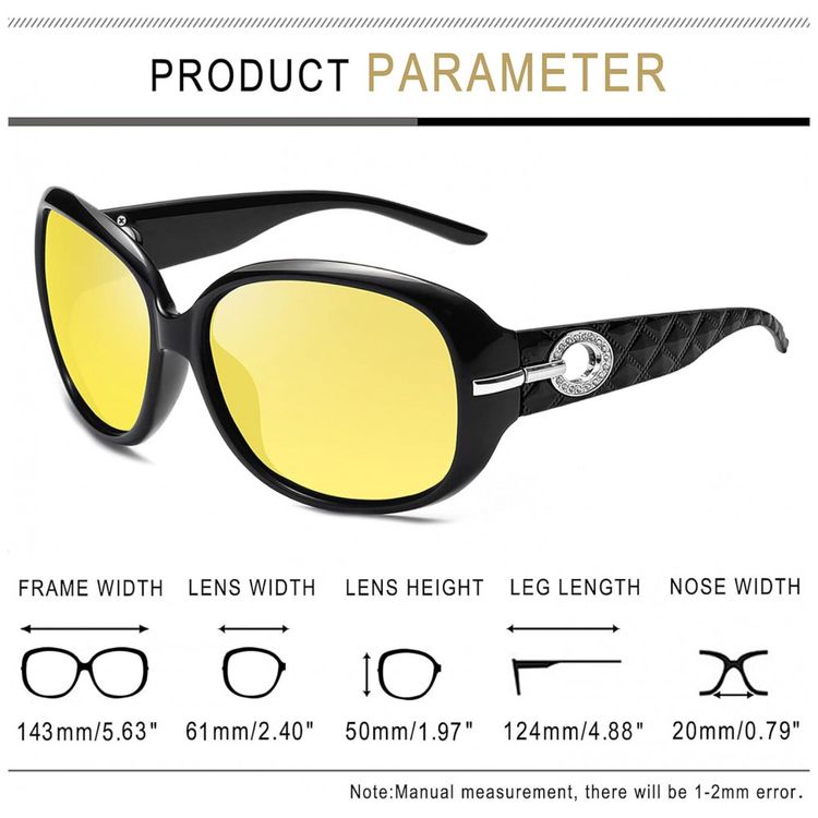 Oculos-de-Sol-Feminino-com-Protecao-UV-Joopin-A15-Preto-e-foto-3
