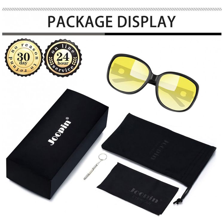 Oculos-de-Sol-Feminino-com-Protecao-UV-Joopin-A15-Preto-e-foto-4