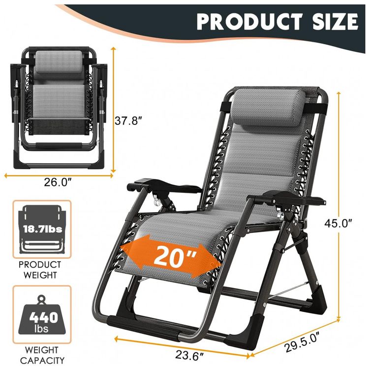 Cadeira-Reclinavel-Ajustavel-Gravidade-Zero-com-Mesa-foto-1
