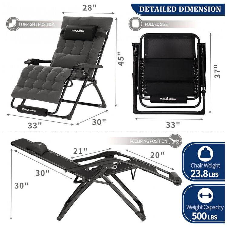Cadeira-Reclinavel-Ajustavel-Gravidade-Zero-com-Apoio-de-foto-2