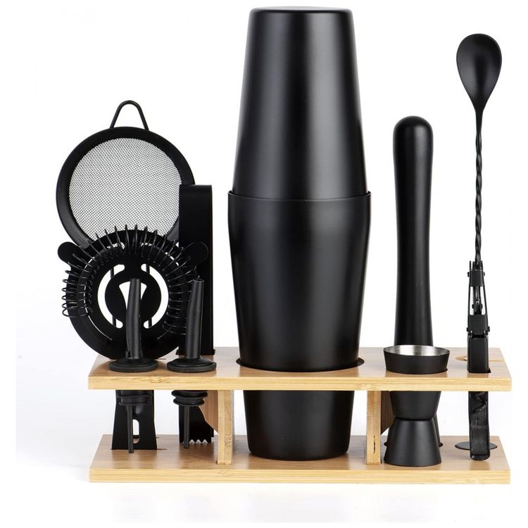 Kit-Bartender-Profissional-11-Pecas-em-Aco-Inoxidavel-com-foto-0