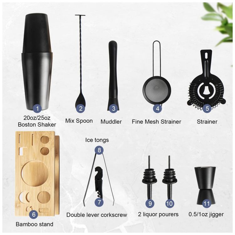 Kit-Bartender-Profissional-11-Pecas-em-Aco-Inoxidavel-com-foto-2